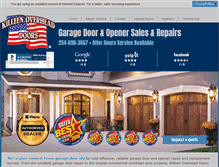 Tablet Screenshot of killeenoverheaddoors.com